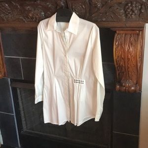 Cabi Asymmetrical Button Blouse Size S